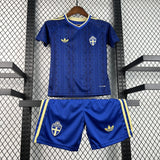 Sweden 2026 World Cup Away Kids Kit