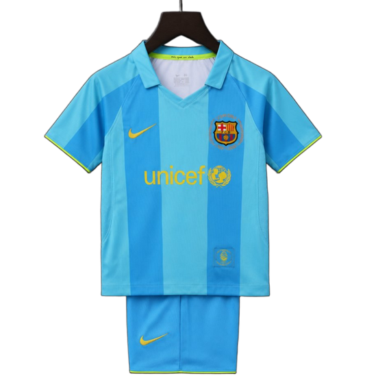 FC Barcelona 2007/08 Away Kids Kit – Retro Version