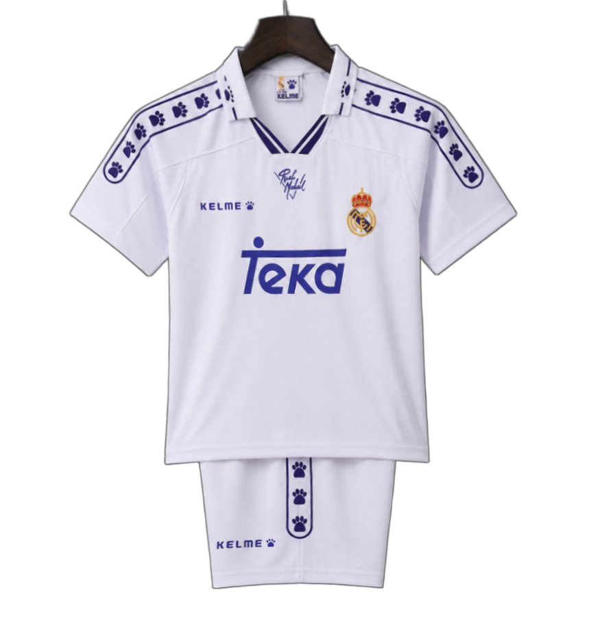 Real Madrid 1994/96 Home Kids Kit – Retro Version