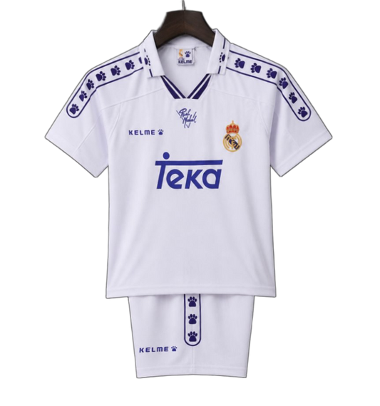 Real Madrid 1994/96 Home Kids Kit – Retro Version