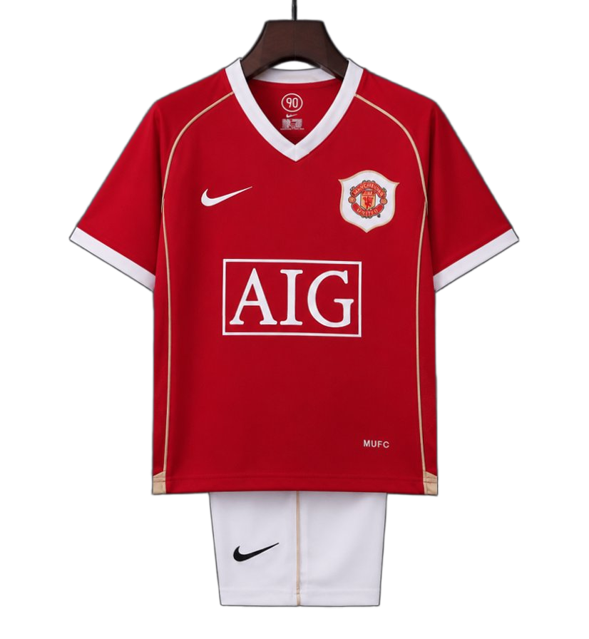 Manchester United 2006/07 Home Kids Kit – Retro Version