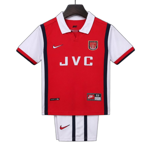 Arsenal 1998/99 Home Kids Kit – Retro Version