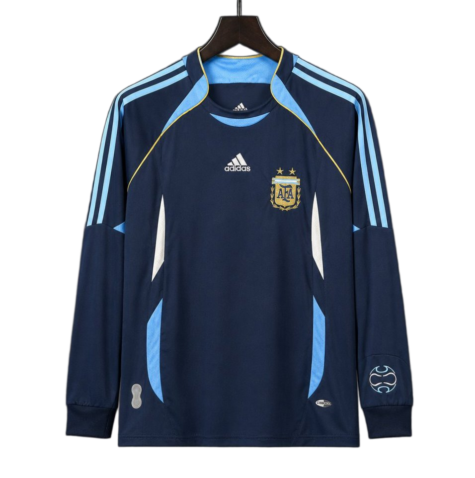 Argentina 2006 Away Jersey – Long Sleeve – Retro Version