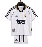 Real Madrid 1998/00 Home Kids Kit – Retro Version