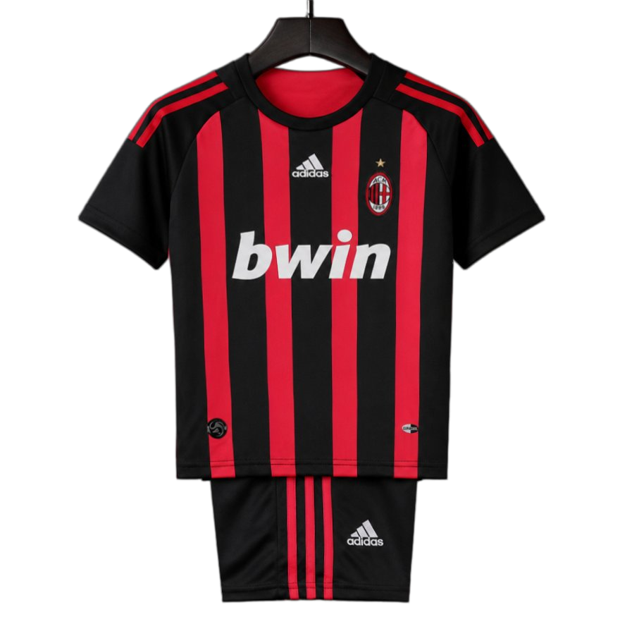 AC Milan 2008/09 Home Kids Kit – Retro Version