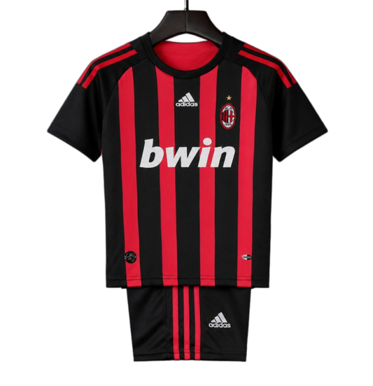 AC Milan 2008/09 Home Kids Kit – Retro Version