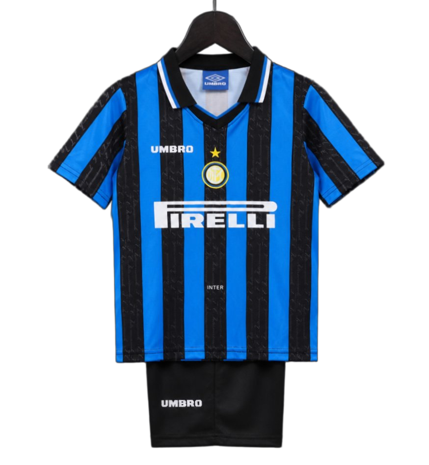 Inter Milan 1997/98 Home Kids Kit – Retro Version