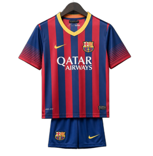 FC Barcelona 2013/14 Home Kids Kit – Retro Version