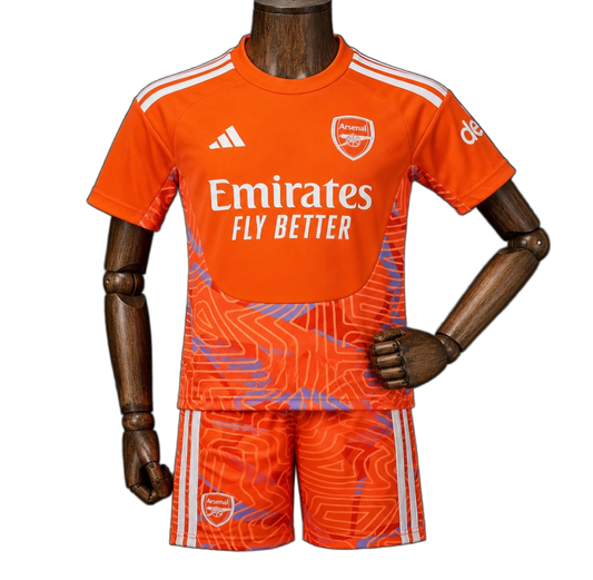Arsenal 2026/27 Goalkeeper Kids Kit – Orange