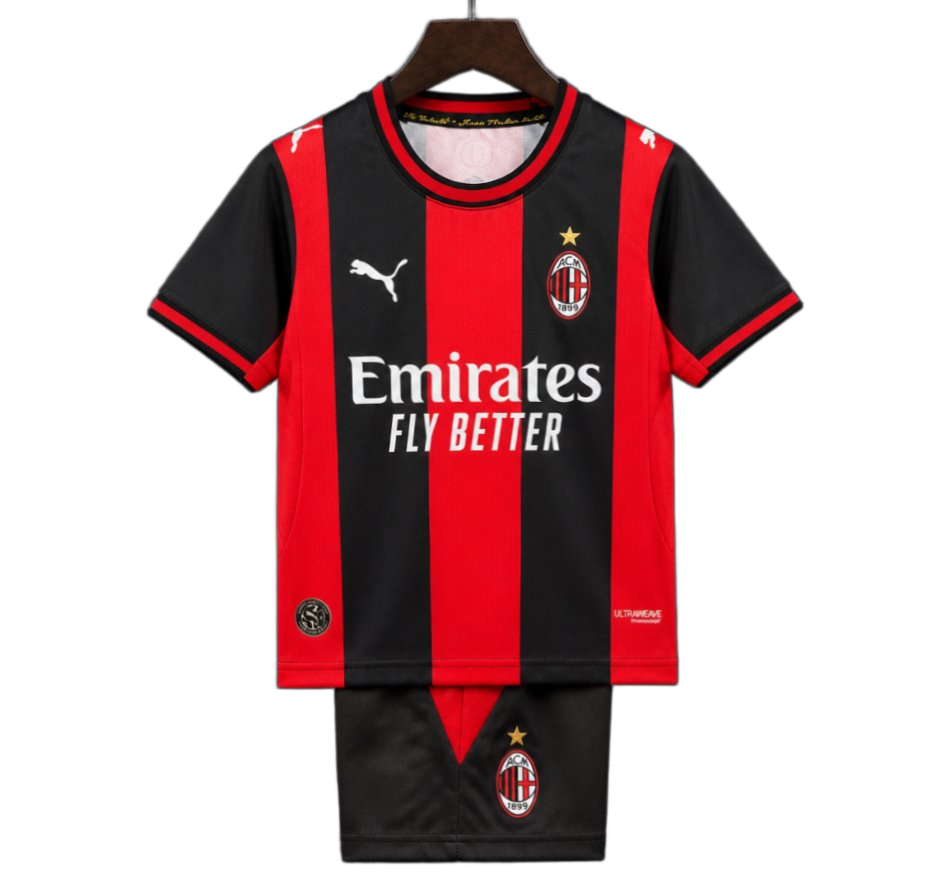 AC Milan 2026/27 Home Kids Kit – Player Version