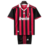 AC Milan 2009/10 Home Kids Kit – Retro Version