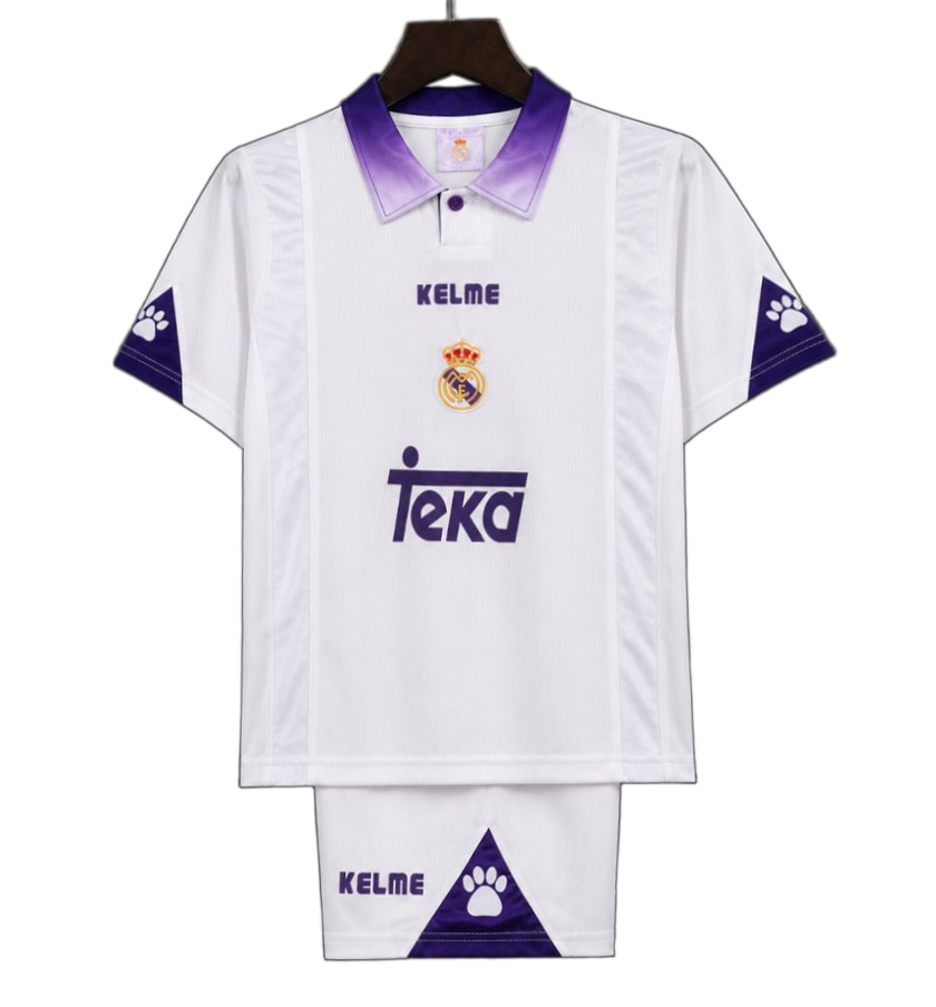Real Madrid 1997/98 Home Kids Kit – Retro Version
