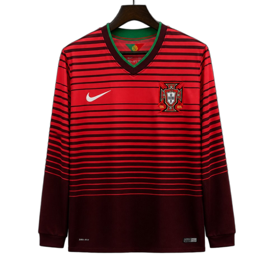 Portugal 2014 Home Jersey – Long Sleeve – Retro Version