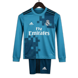Real Madrid 2017/18 Third Kids Kit – Long Sleeve – Retro Version