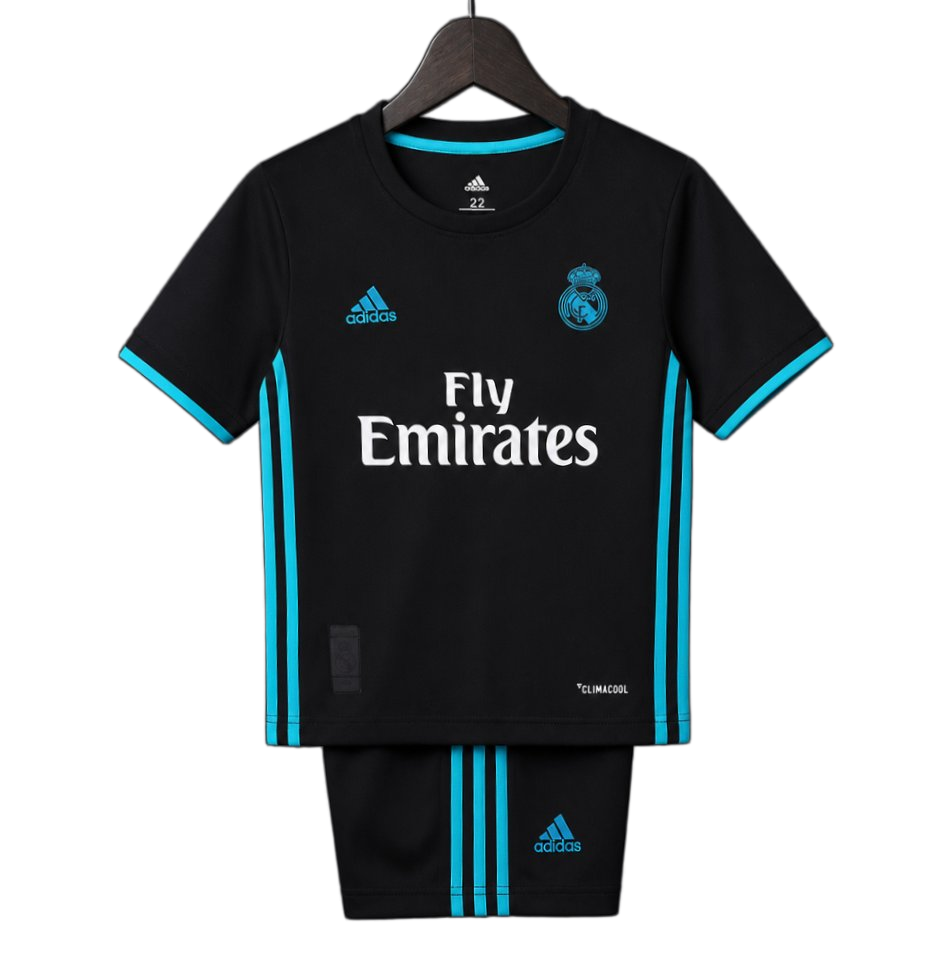 Real Madrid 2017/18 Away Kids Kit – Retro Version