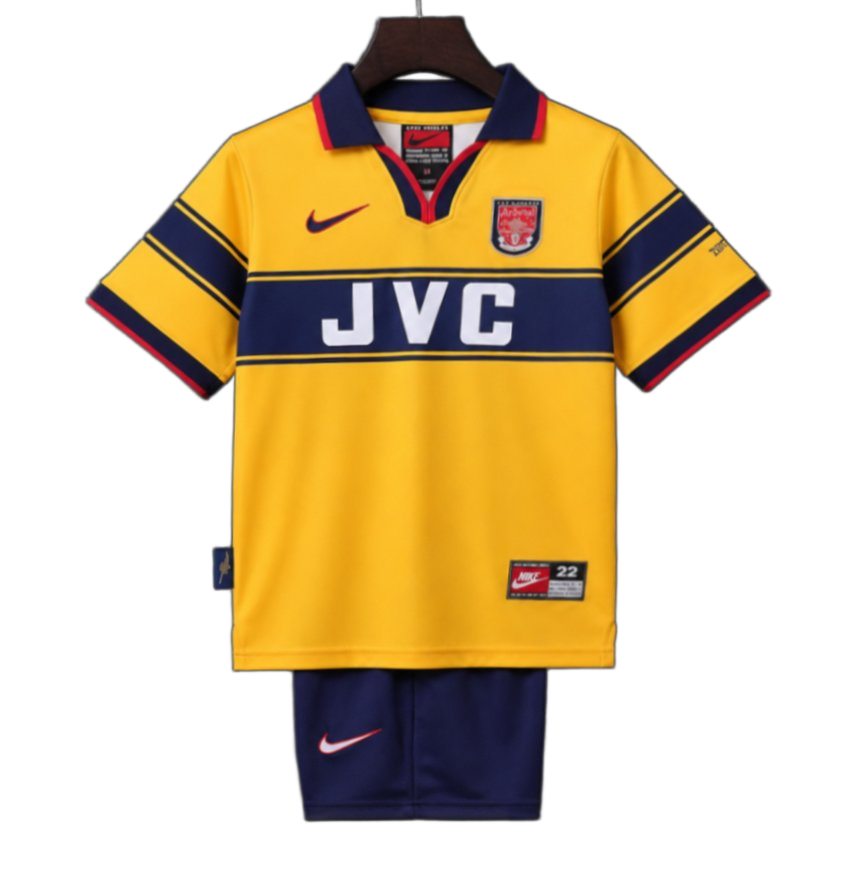 Arsenal 1997/99 Away Kids Kit – Retro Version