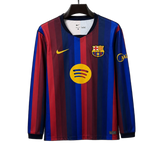 FC Barcelona 2026/27 Home Jersey – Long Sleeve – Red/Blue
