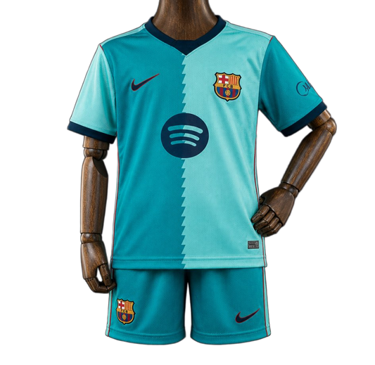FC Barcelona 2026/27 Third Kids Kit – Teal