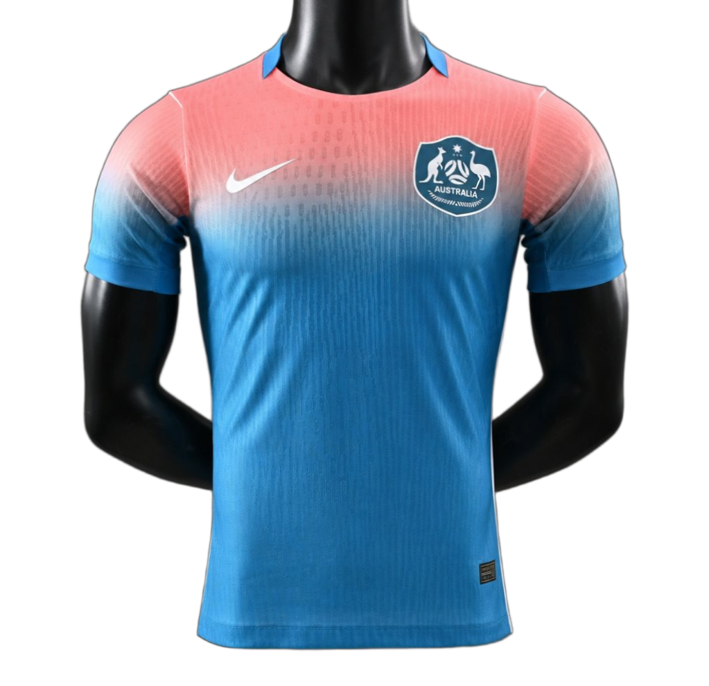 Australia 2026 Away Jersey – Player Version – Blue/Pink – To Gradient