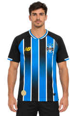 Grêmio 2026/27 Home Jersey – Blue/Black with Crew Neck