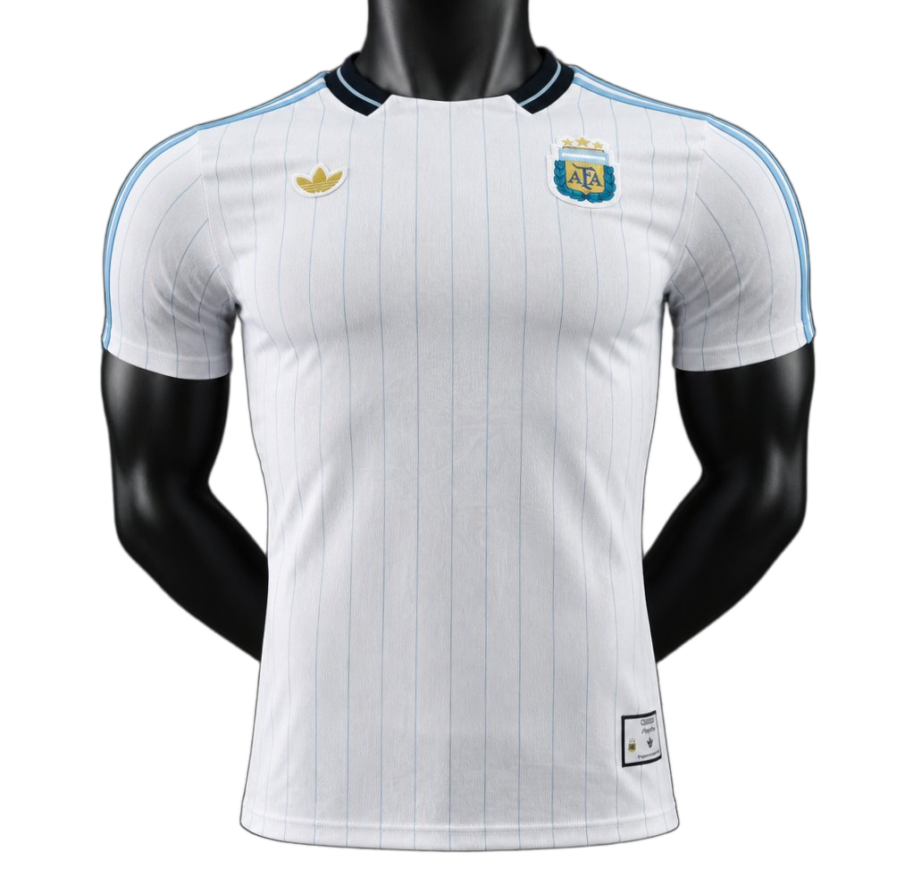 Argentina 2026 Jersey – Player Version – Blue – Terrace Icons Subtle Light Pinstripes