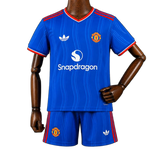 Manchester United 2026/27 Away Kids Kit – Blue