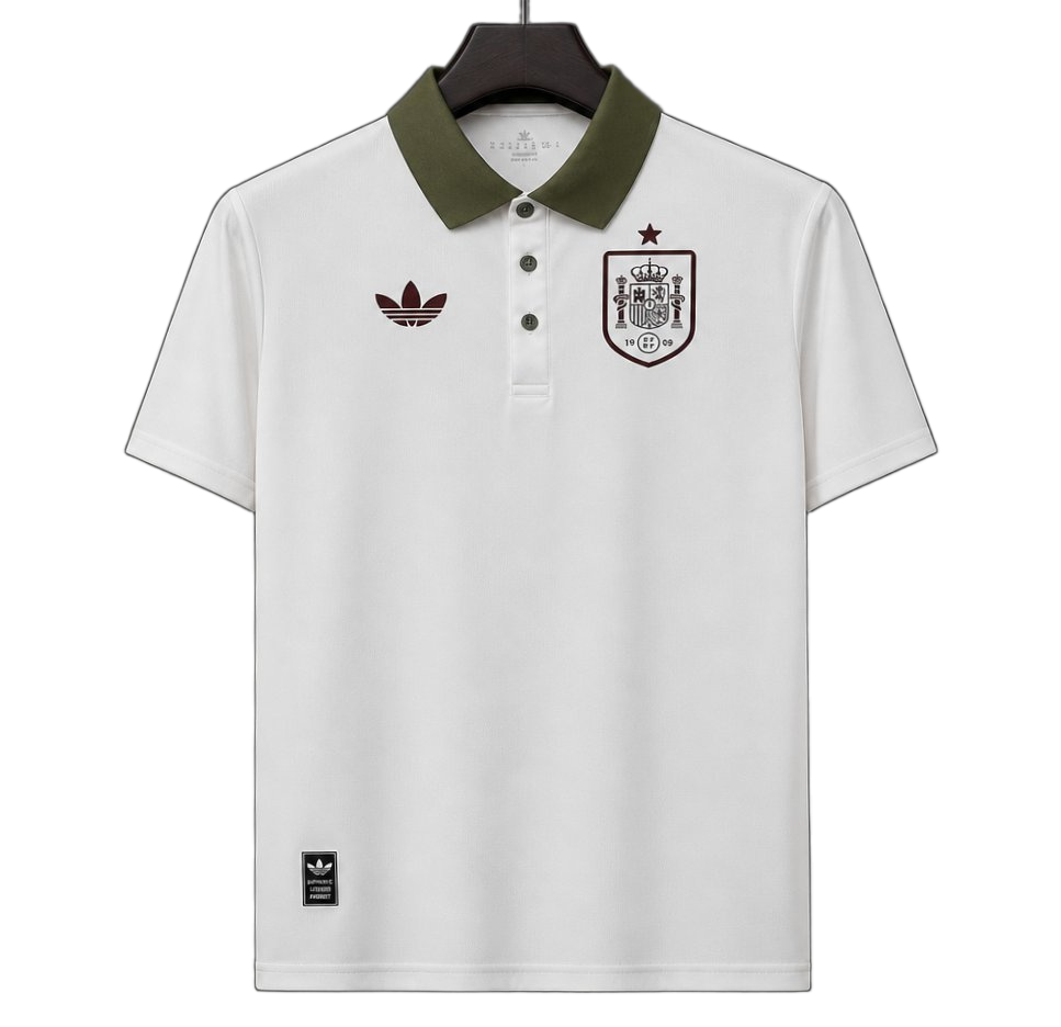 Spain 2026 Jersey – White – Polo