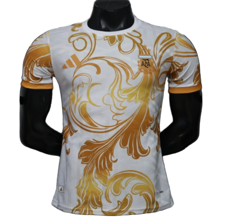 Argentina 2026 Jersey – Player Version – Special Edition – White/Gold