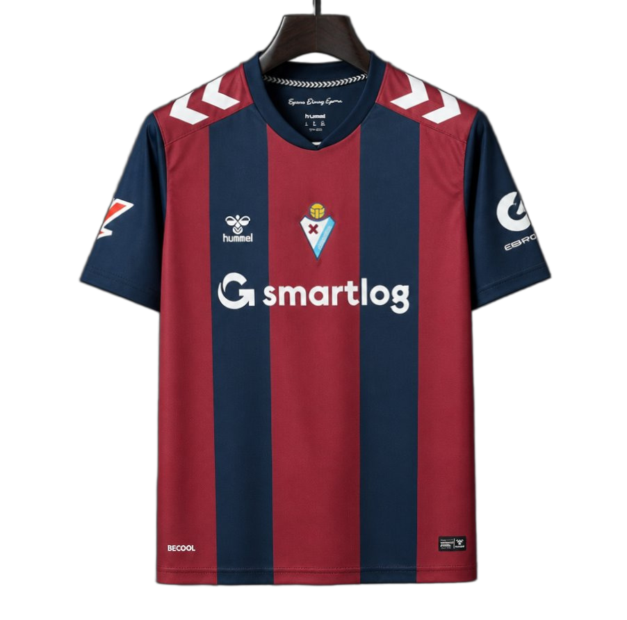 Eibar 2026/27 Home Jersey – Navy – Burgundy