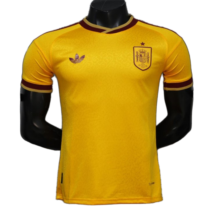 Real Madrid 2026/27 Jersey – Player Version – Special Edition – Yellow – Red Trim