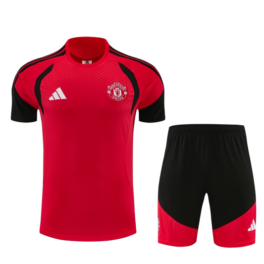 Manchester United 2026/27 Jersey – Black/Red – Short Shorts – Red Base