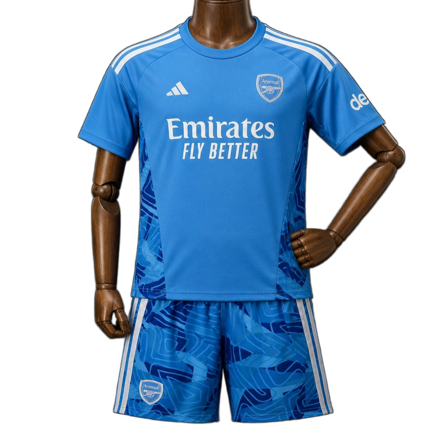 Arsenal 2026/27 Goalkeeper Kids Kit – Blue