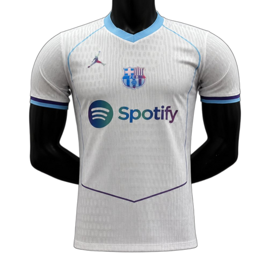 FC Barcelona 2026/27 Away Jersey – Player Version – Special Edition – White/Blue