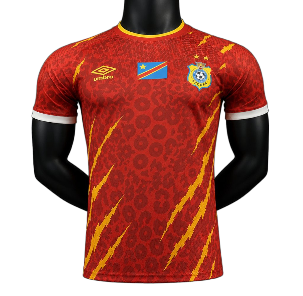 DR Congo Sky 2026 Third Jersey – Player Version – Red