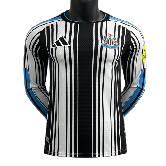 Newcastle United 2026/27 Home Jersey – Player Version – Long Sleeve – Black/White