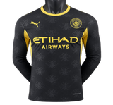 Manchester City 2026/27 Away Jersey – Player Version – Long Sleeve – Black