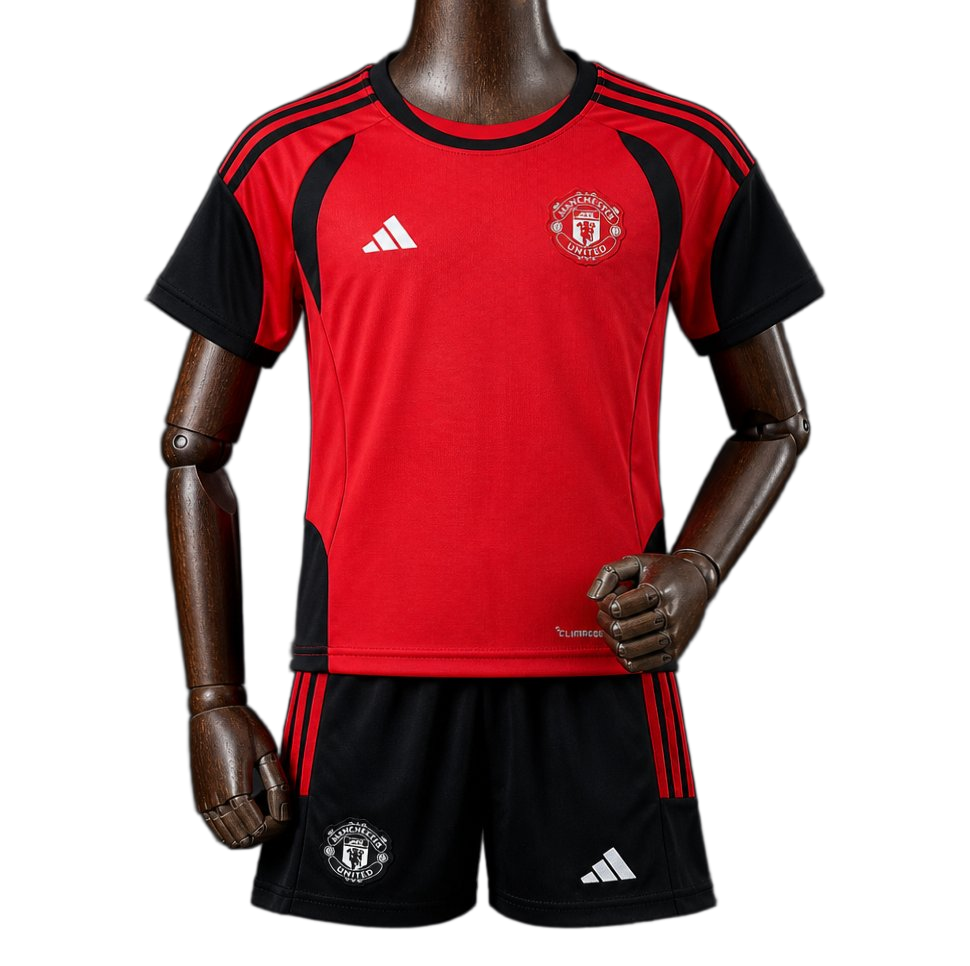 Manchester United 2026/27 Training Kids Kit – Red