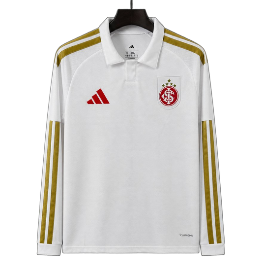 SC Internacional 2026/27 Training Training Top – Long Sleeve – White/Gold