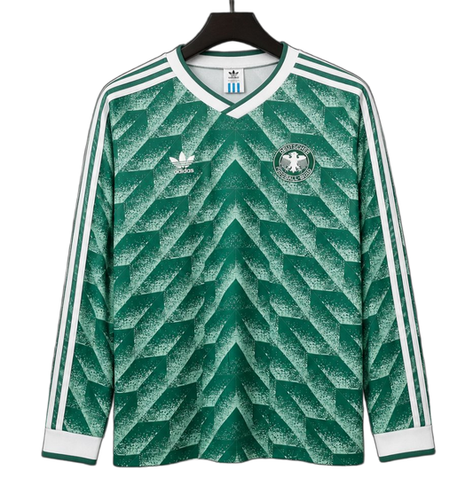 Germany 1990 Away Jersey – Long Sleeve – Retro Version – Green