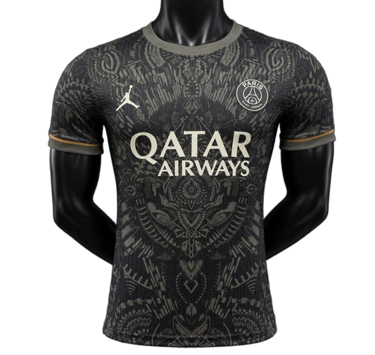 PSG 2026/27 Jersey – Player Version – Special Edition – Black – Tribal Pattern