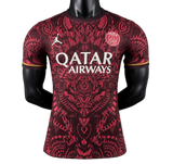 PSG 2026/27 Jersey – Player Version – Special Edition – Red – Dark Tribal Pattern