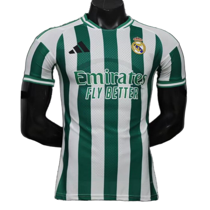 Real Madrid 2026/27 Jersey – Player Version – Special Edition – White/Green – Stripes