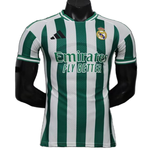 Real Madrid 2026/27 Jersey – Player Version – Special Edition – White/Green – Stripes