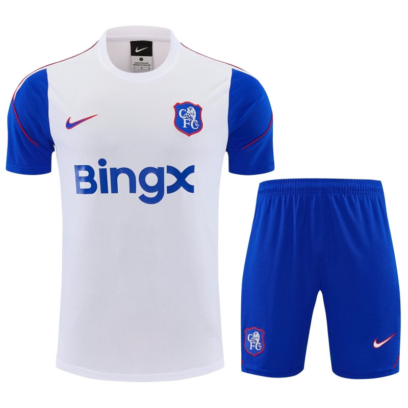 Chelsea 2026/27 Jersey – White/Blue – Short Shorts