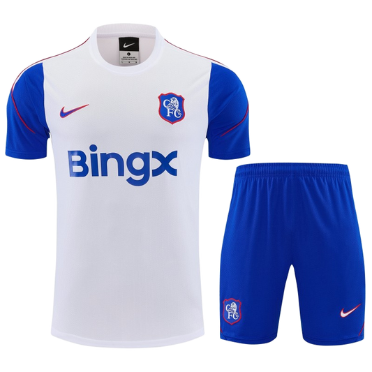 Chelsea 2026/27 Jersey – White/Blue – Short Shorts