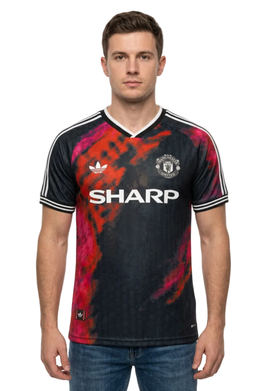 Manchester United 2026/27 Jersey – Player Version – Special Edition – Black/Red – Sharp