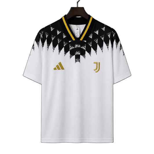 Juventus 2026/27 Jersey – White/Black – Geometric Pattern Vintage Remake