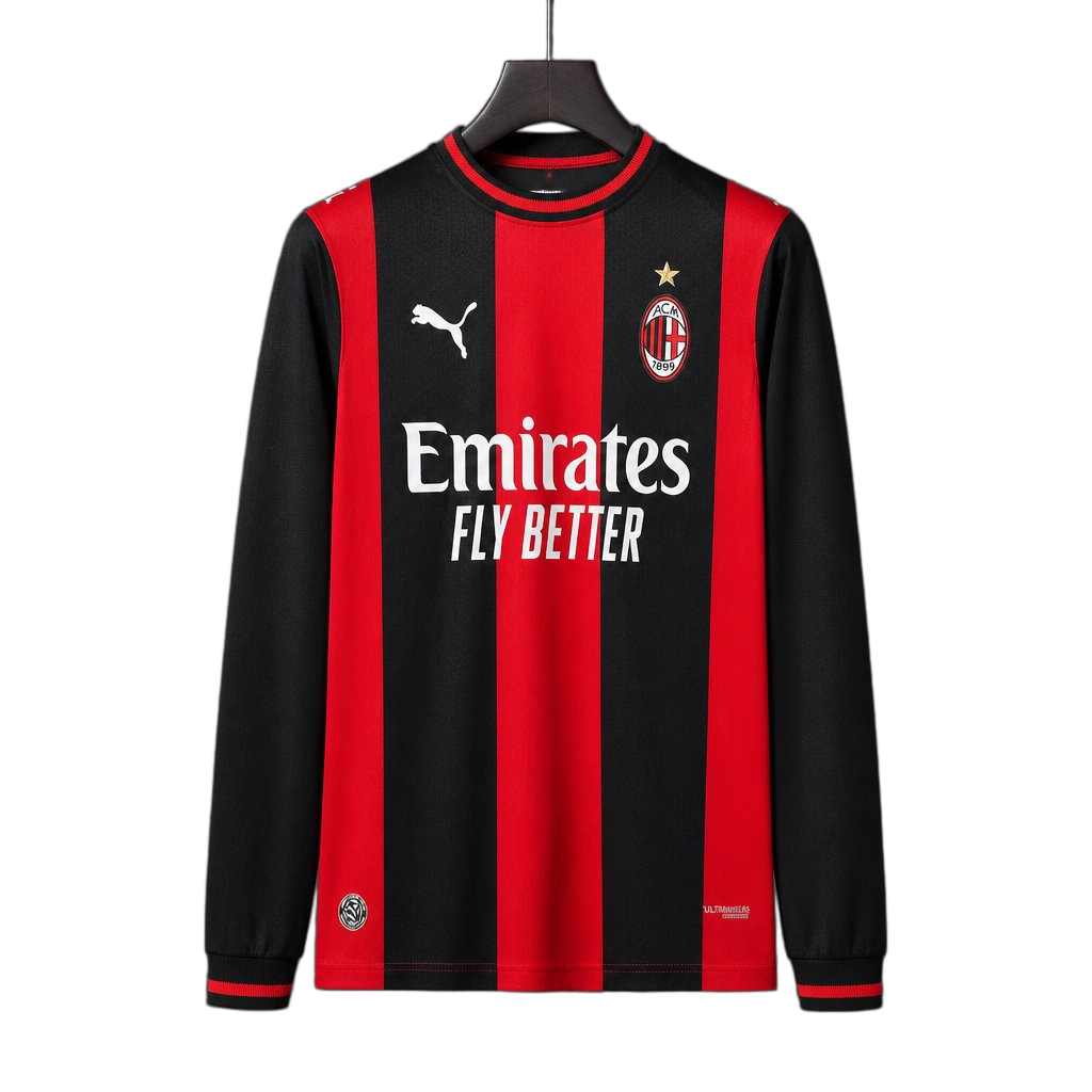 AC Milan 2026/27 Home Jersey – Long Sleeve