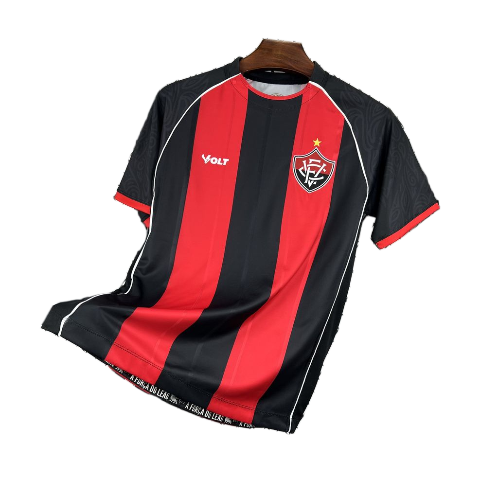 Vitoria 2026/27 Home Jersey – Red/Black Stripes