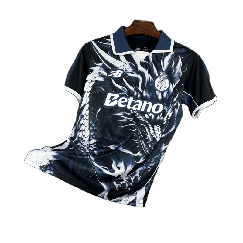Porto 2026/27 Jersey – Special Edition – Black/White Graphic